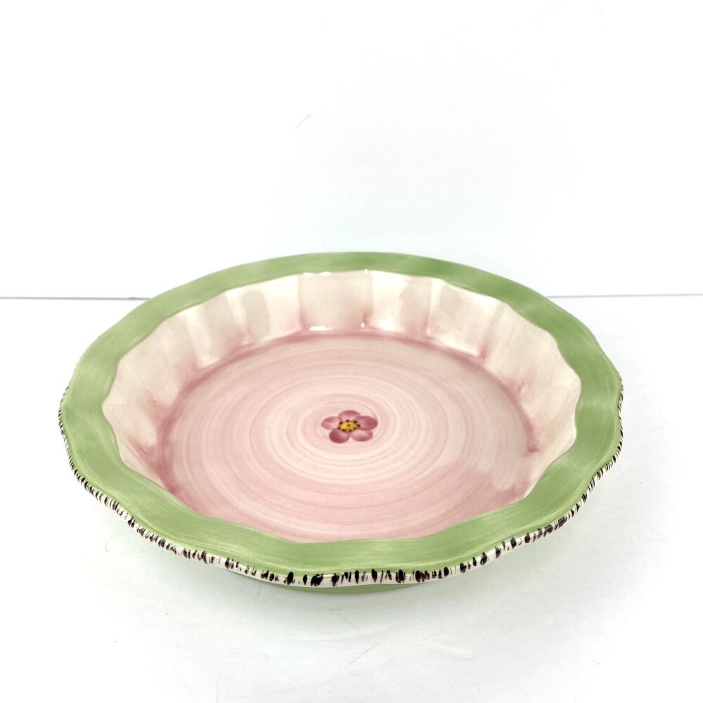 Franciscan Flora Hand Painted Earthenware Pie Plate